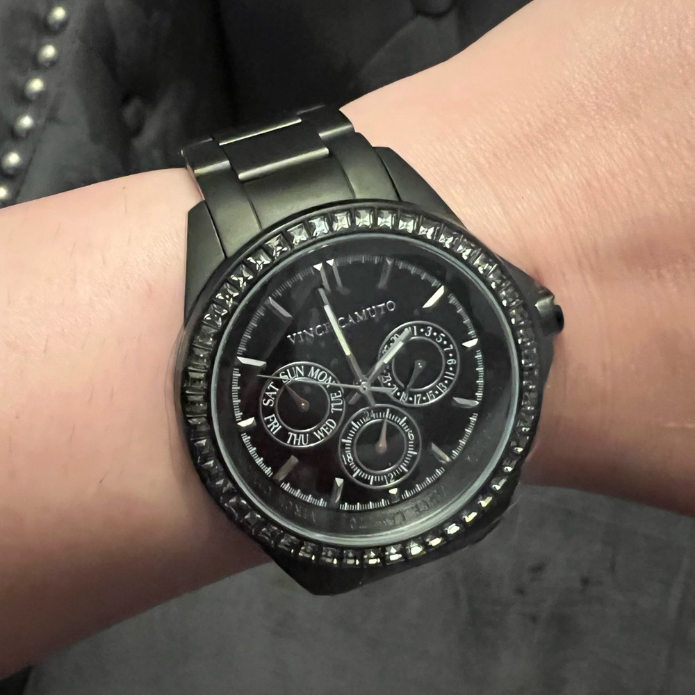 NWT. Womens Vince Camuto stainless steel watch